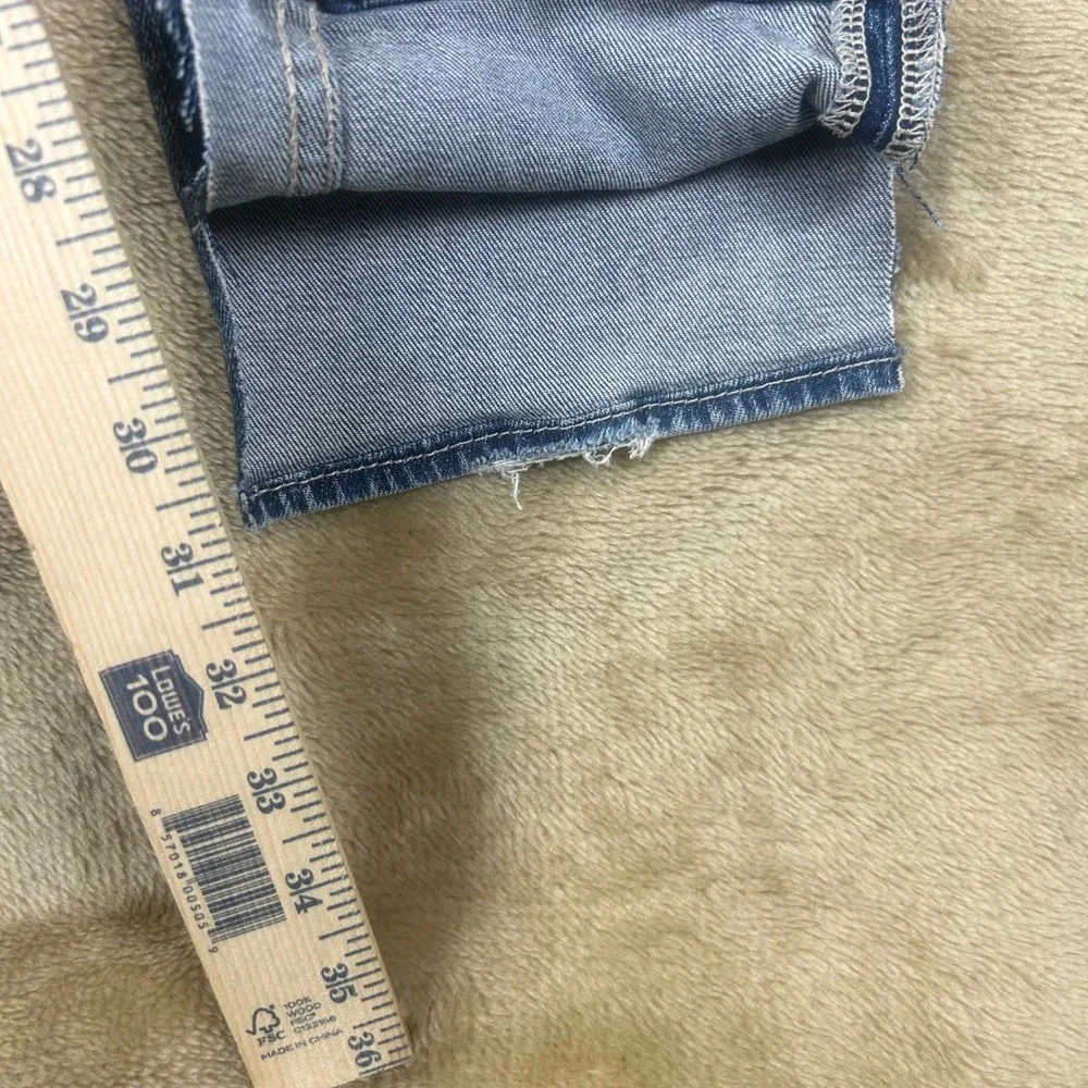 BKE‎ Alec Skinny Jeans Mens 32R Medium Wash Distressed Stretch Denim Blue